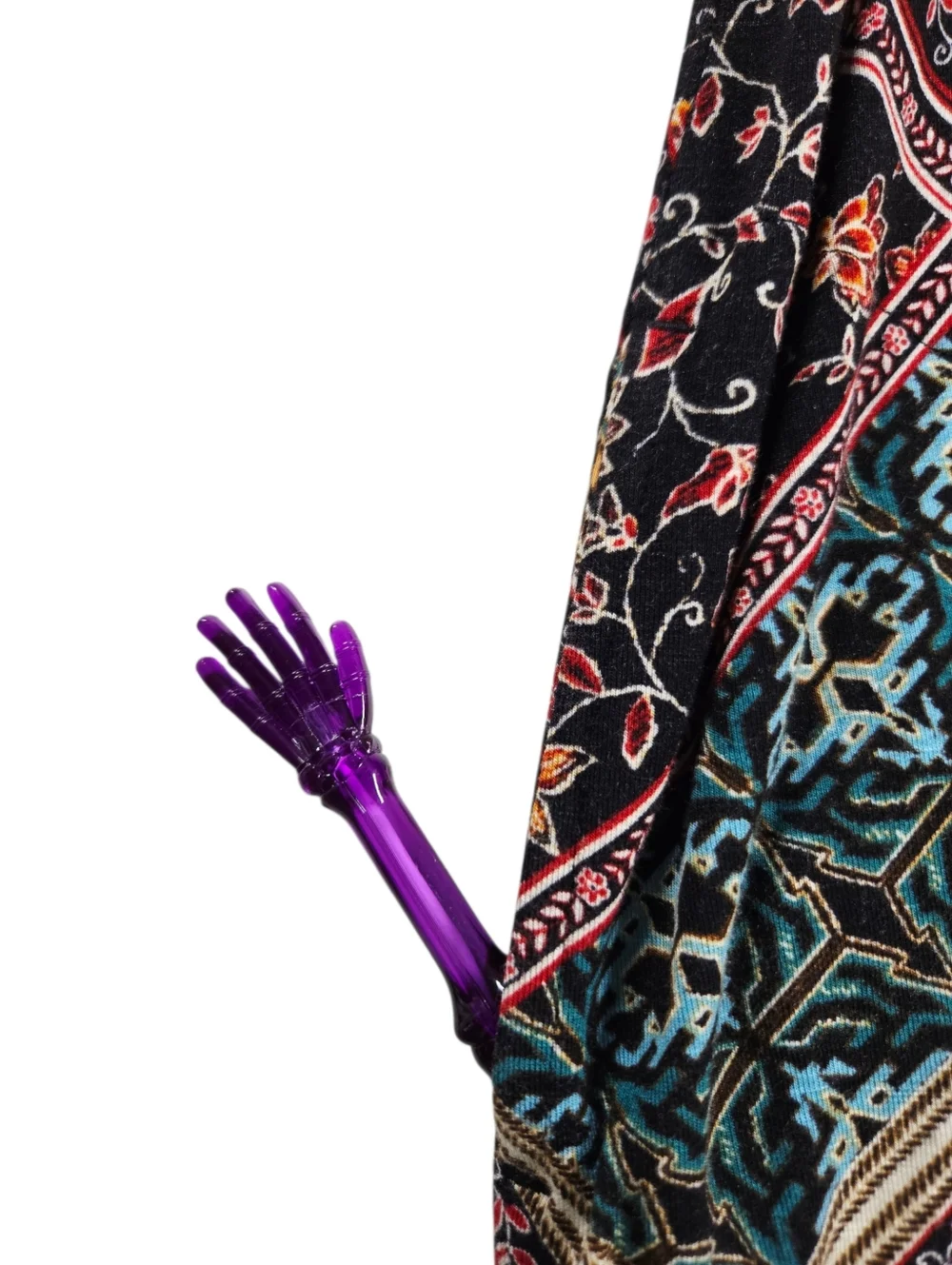 J. Jill Mixed-Print Sleeveless Stretchy Knit Maxi Dress Pockets